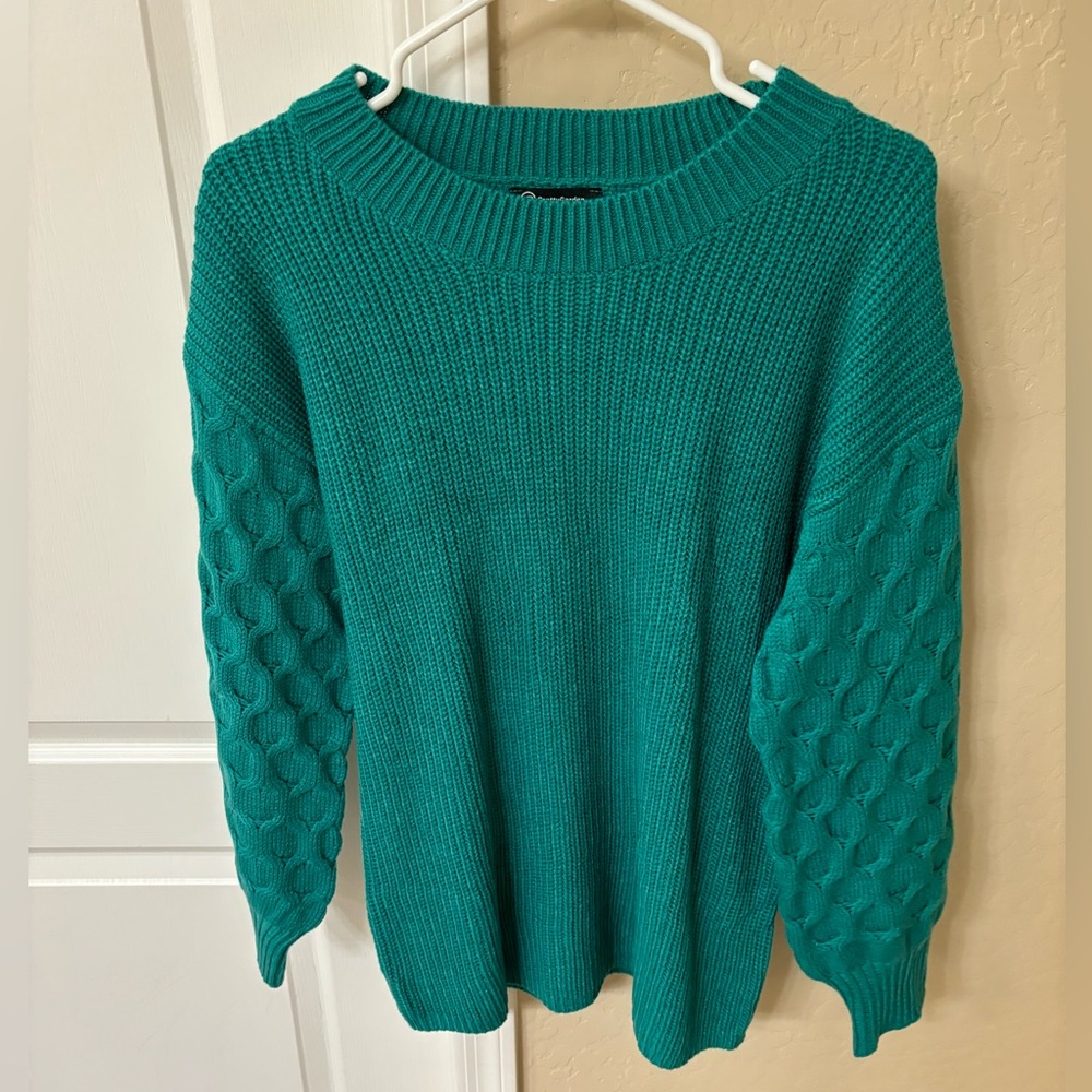 Green sweater